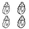 Комплект колес 2+2 