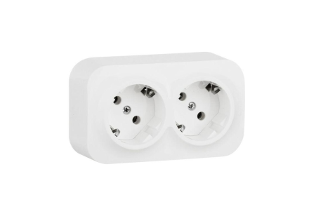 Розетка 2M 2P+E с з.к. Legrand